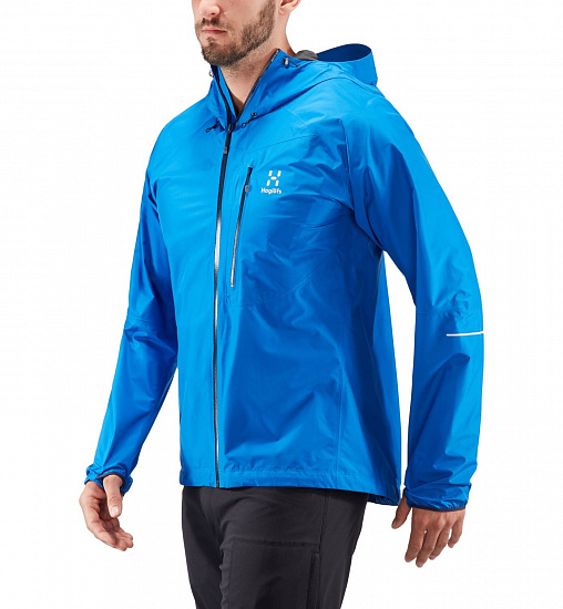 Куртка мужская Haglofs L.I.M Storm Blue - Фото 3 большая
