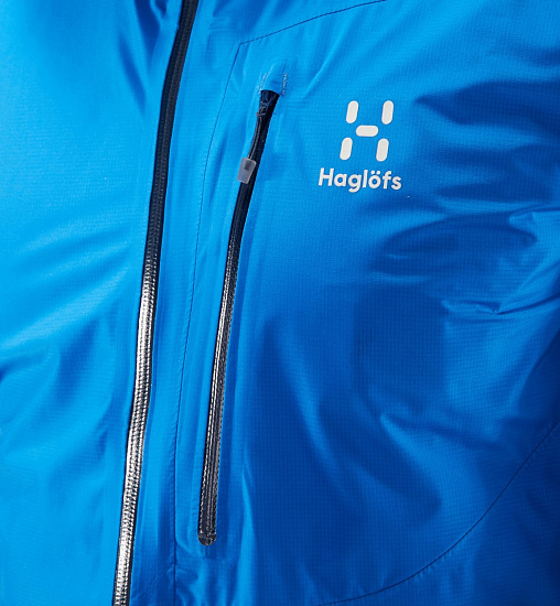 Куртка мужская Haglofs L.I.M Storm Blue - Фото 6 большая