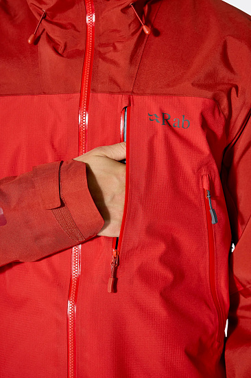 Куртка мужская Rab Latok Mountain Gtx Pro Tuscan Red/Dark Horizon - Фото 4 большая