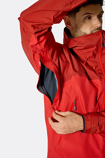Куртка мужская Rab Latok Mountain Gtx Pro Tuscan Red/Dark Horizon - Фото 7 большая
