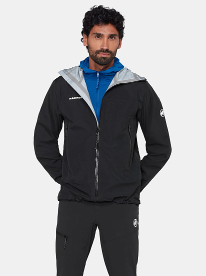 Куртка мужская Mammut Alto Guide HS Hd Black - Фото 2 большая