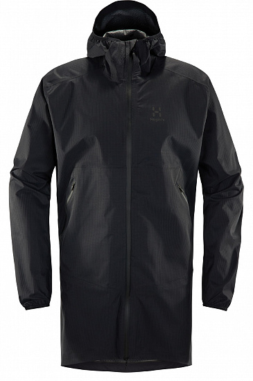 Куртка мужская Haglofs L.I.M Proof Parka True Black - Фото 2 большая
