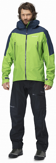 Куртка мужская Norrona Falketind Gore-Tex Bamboo Green - Фото 2 большая