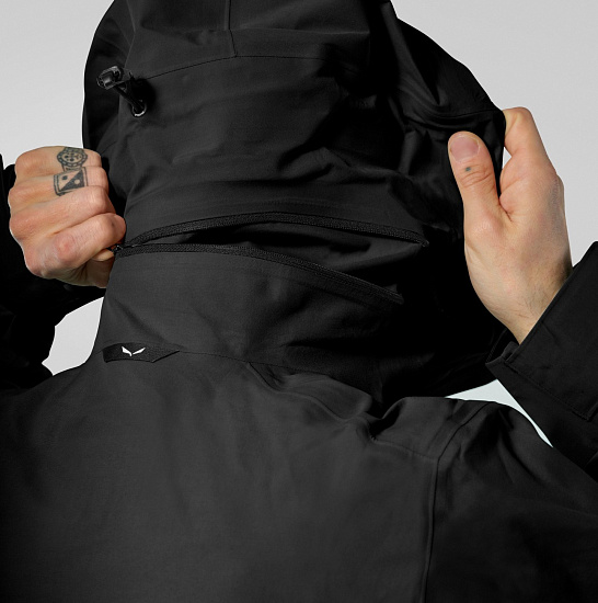 Куртка мужская Salewa Ortles Gtx 3L Epe Black Out - Фото 5 большая