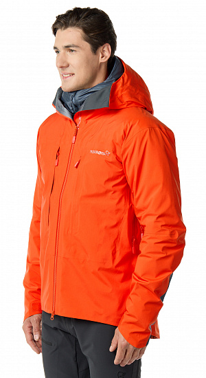 Куртка мужская Norrona Trollveggen Gore-Tex Pro Light Arednalin Red - Фото 3 большая