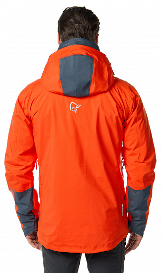 Куртка мужская Norrona Trollveggen Gore-Tex Pro Light Arednalin Red - Фото 4 большая