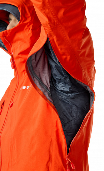 Куртка мужская Norrona Trollveggen Gore-Tex Pro Light Arednalin Red - Фото 6 большая