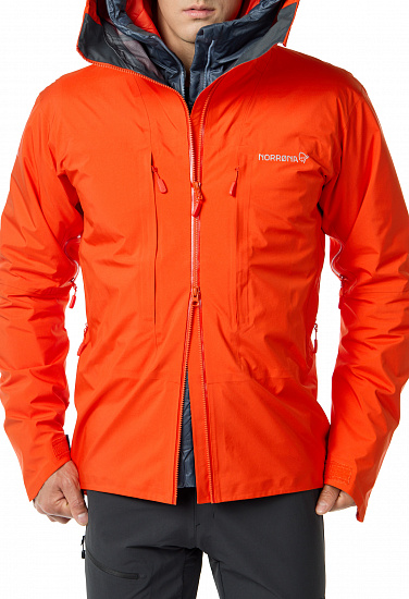 Куртка мужская Norrona Trollveggen Gore-Tex Pro Light Arednalin Red - Фото 8 большая