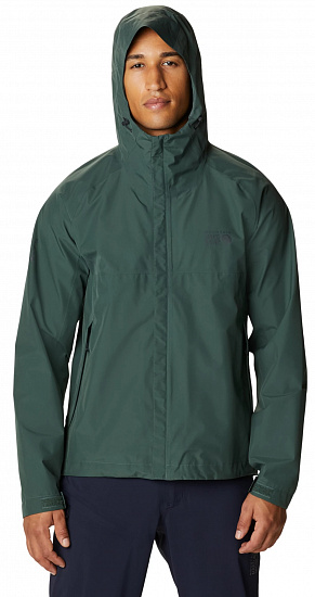 Куртка мужская Mountain Hardwear Exposure/2 Gore-Tex Paclite Black Spruce - Фото 1 большая