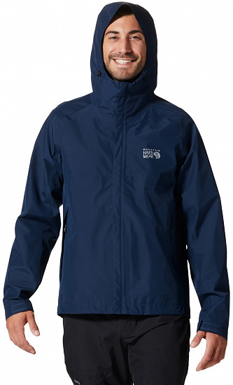 Куртка мужская Mountain Hardwear Exposure/2 Gore-Tex Paclite Hardwear Navy - Фото 2 большая