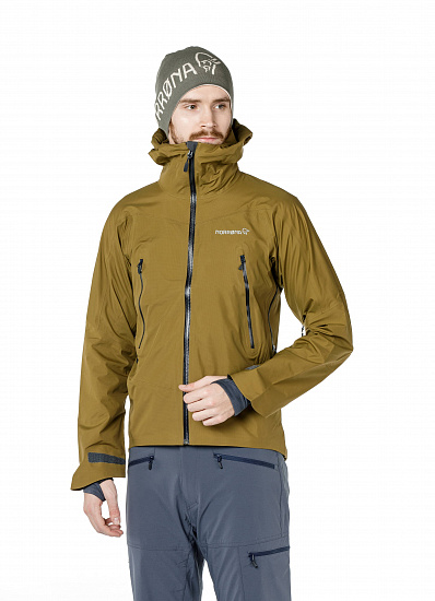 Куртка мужская Norrona Falketind Gore-Tex Olive Drab - Фото 3 большая