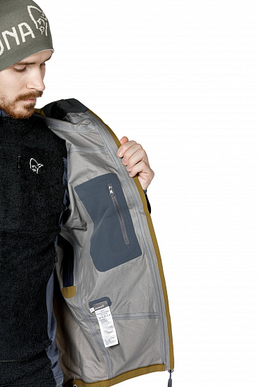 Куртка мужская Norrona Falketind Gore-Tex Olive Drab - Фото 8 большая