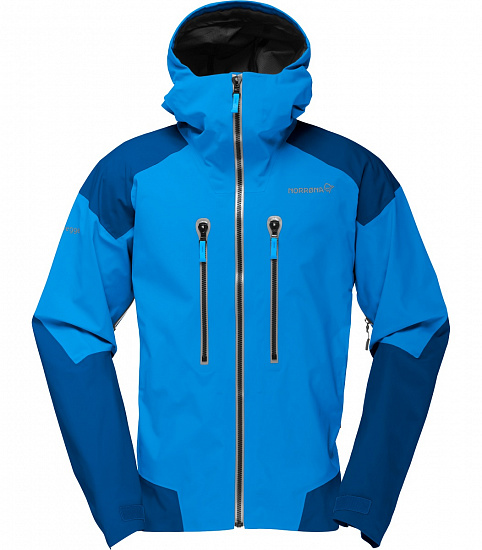 Куртка мужская Norrona Trollveggen Gore-Tex Pro Signal Blue - Фото 1 большая