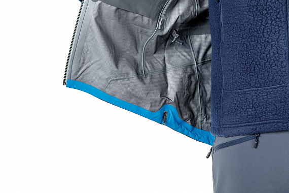 Куртка мужская Norrona Trollveggen Gore-Tex Pro Signal Blue - Фото 6 большая