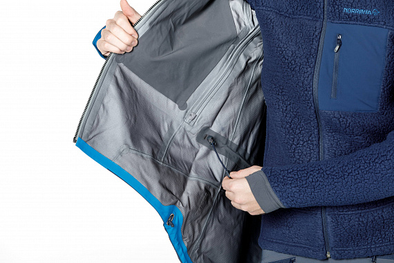 Куртка мужская Norrona Trollveggen Gore-Tex Pro Signal Blue - Фото 5 большая