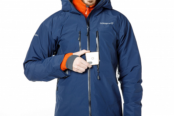 Куртка мужская Norrona Trollveggen Gore-Tex Light Pro Indigo Night - Фото 5 большая