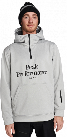 Анорак мужской Peak Performance Original Ski SS Hood Med Grey Melange - Фото 7 большая