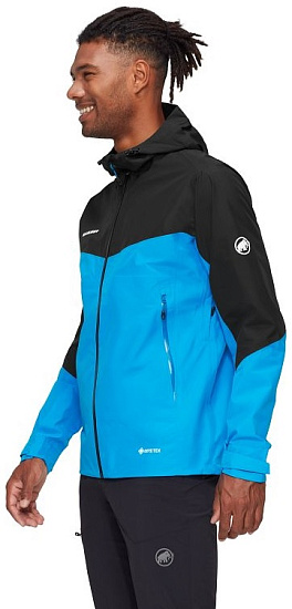 Куртка мужская Mammut Convey Tour HS Hooded Glacier Blue/Black - Фото 3 большая