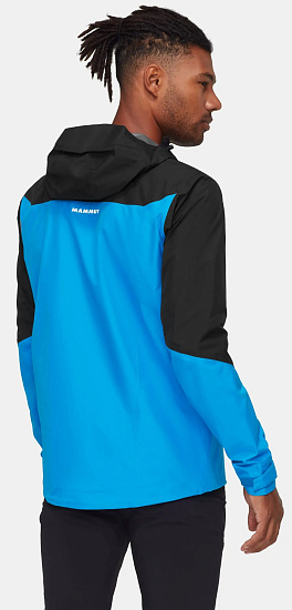 Куртка мужская Mammut Convey Tour HS Hooded Glacier Blue/Black - Фото 4 большая