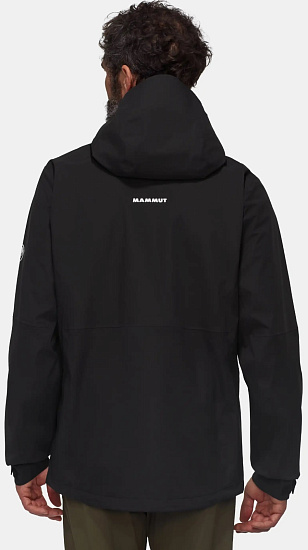 Куртка мужская Mammut Linard Guide HS Hooded Black - Фото 4 большая