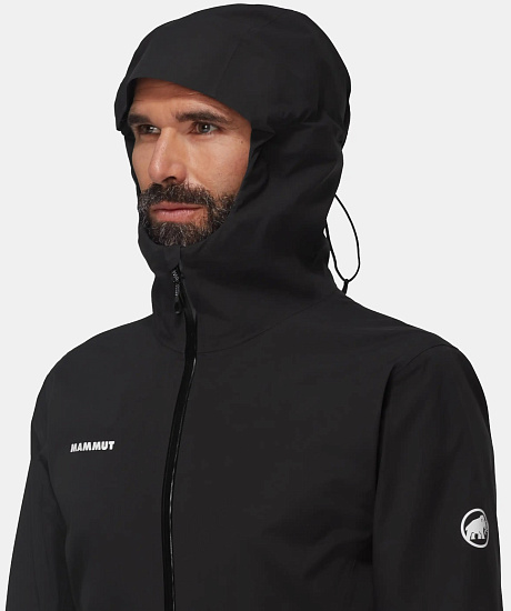 Куртка мужская Mammut Linard Guide HS Hooded Black - Фото 6 большая