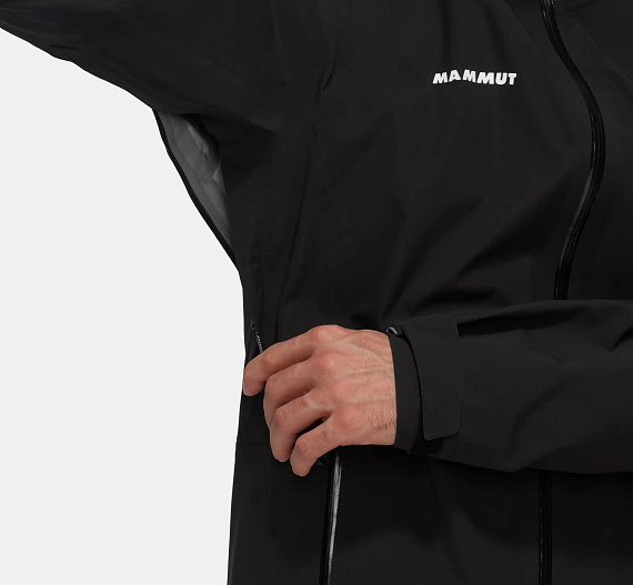 Куртка мужская Mammut Linard Guide HS Hooded Black - Фото 9 большая