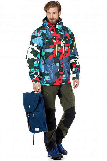 Куртка мужская Haglofs x Tres Bien Helium The Valleys Camo - Фото 3 большая
