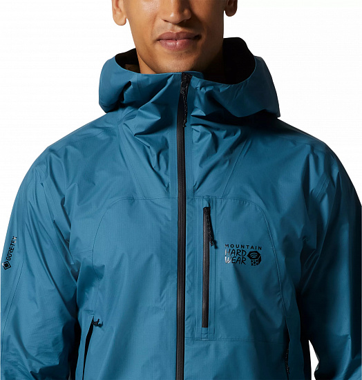 Куртка мужская Mountain Hardwear Exposure/2 Gore-Tex Paclite Plus Caspian - Фото 5 большая