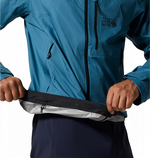 Куртка мужская Mountain Hardwear Exposure/2 Gore-Tex Paclite Plus Caspian - Фото 7 большая