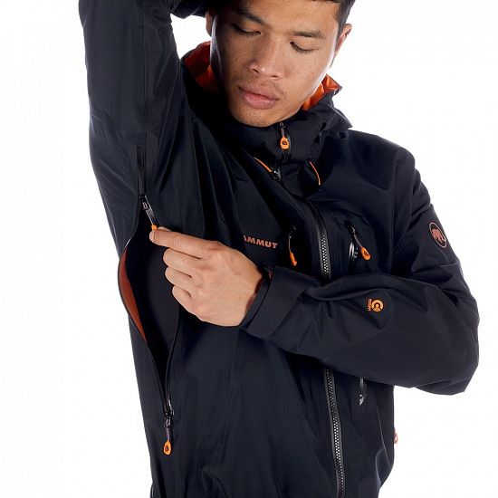 Куртка мужская Mammut Nordwand Advanced HS Hooded Black - Фото 5 большая