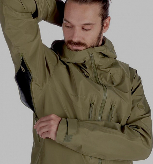 Куртка мужская Mammut Teton HS Hooded Iguana - Фото 4 большая
