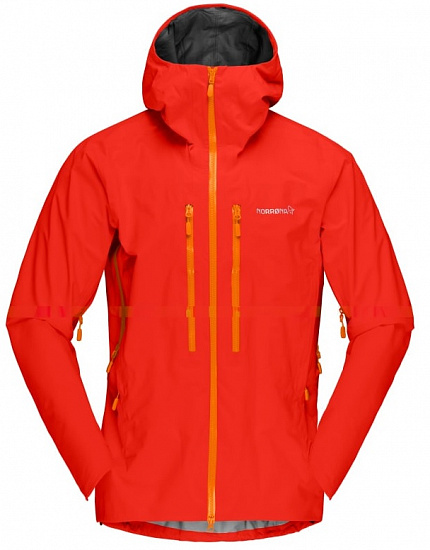 Куртка мужская Norrona Trollveggen Gore-Tex Pro Arednalin/Orange popsicle - Фото 1 большая