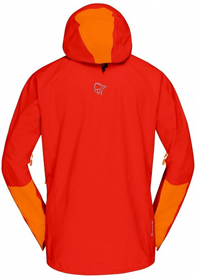 Куртка мужская Norrona Trollveggen Gore-Tex Pro Arednalin/Orange popsicle - Фото 2 большая