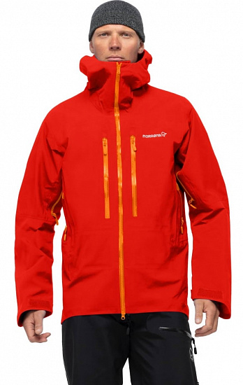 Куртка мужская Norrona Trollveggen Gore-Tex Pro Arednalin/Orange popsicle - Фото 3 большая
