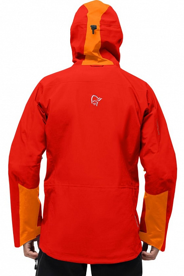 Куртка мужская Norrona Trollveggen Gore-Tex Pro Arednalin/Orange popsicle - Фото 4 большая