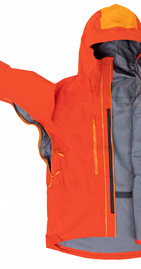 Куртка мужская Norrona Trollveggen Gore-Tex Pro Arednalin/Orange popsicle - Фото 6 большая