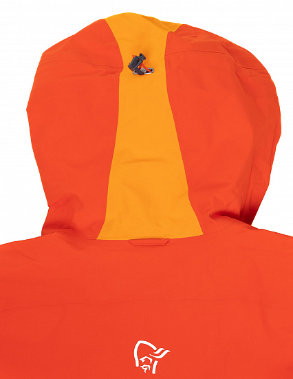 Куртка мужская Norrona Trollveggen Gore-Tex Pro Arednalin/Orange popsicle - Фото 7 большая