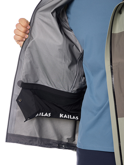 Куртка мужская Kailas Mont-X Hardshell Battleship Green/Industrial Gray - Фото 9 большая