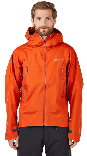 Куртка мужская Norrona Falketind Gore-Tex Pureed Pumpkin - Фото 3 большая