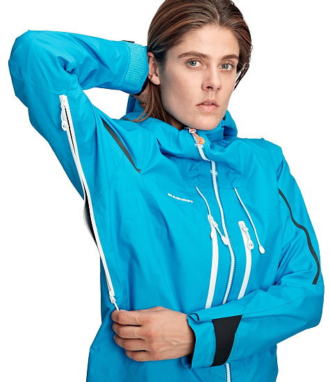 Куртка женская Mammut Nordwand Advanced Hs Hooded Sky - Фото 2 большая