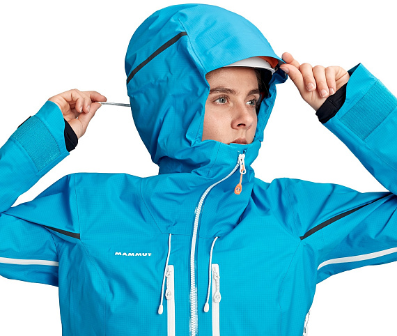 Куртка женская Mammut Nordwand Advanced Hs Hooded Sky - Фото 4 большая
