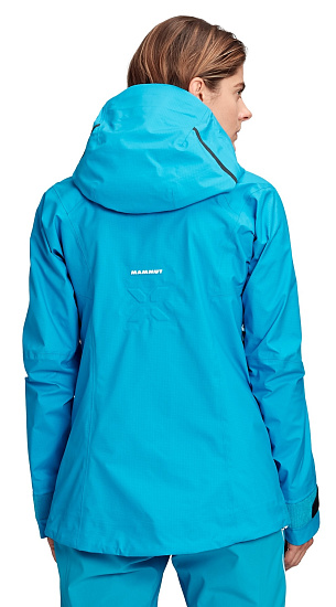 Куртка женская Mammut Nordwand Advanced Hs Hooded Sky - Фото 7 большая