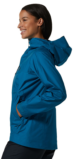 Куртка женская Mountain Hardwear Exposure/2 Gore-Tex Paclite Plus Vinson Blue - Фото 3 большая