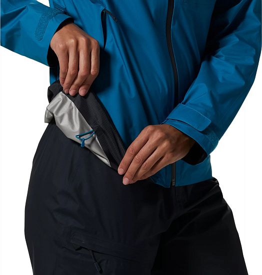 Куртка женская Mountain Hardwear Exposure/2 Gore-Tex Paclite Plus Vinson Blue - Фото 7 большая