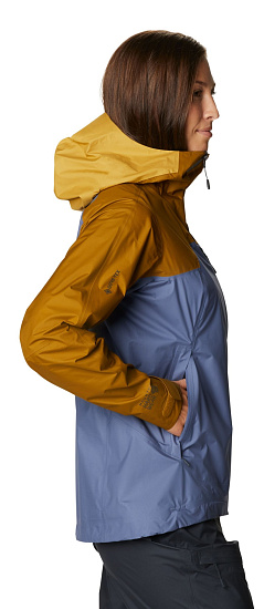 Куртка женская Mountain Hardwear Exposure/2 Gore-Tex Paclite Plus Northern Blue - Фото 3 большая