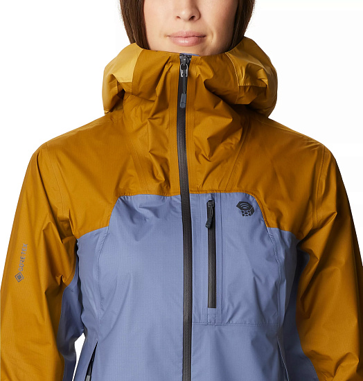 Куртка женская Mountain Hardwear Exposure/2 Gore-Tex Paclite Plus Northern Blue - Фото 4 большая