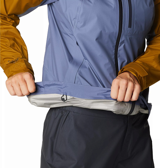 Куртка женская Mountain Hardwear Exposure/2 Gore-Tex Paclite Plus Northern Blue - Фото 7 большая