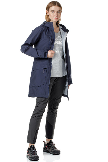 Пальто женское Bergans Hella Dk Navy/NightBlue - Фото 2 большая