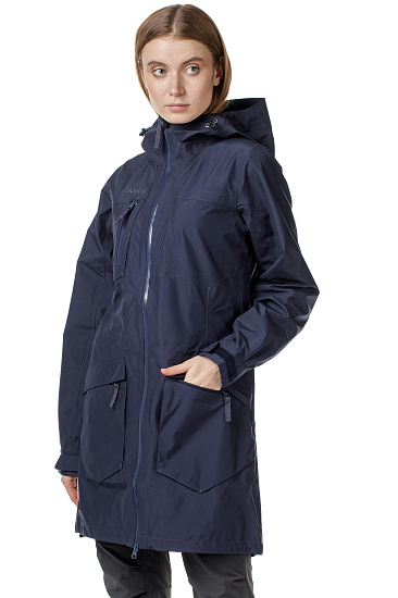 Пальто женское Bergans Hella Dk Navy/NightBlue - Фото 4 большая