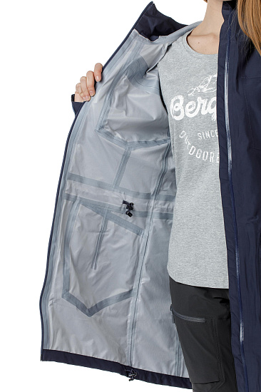Пальто женское Bergans Hella Dk Navy/NightBlue - Фото 8 большая
